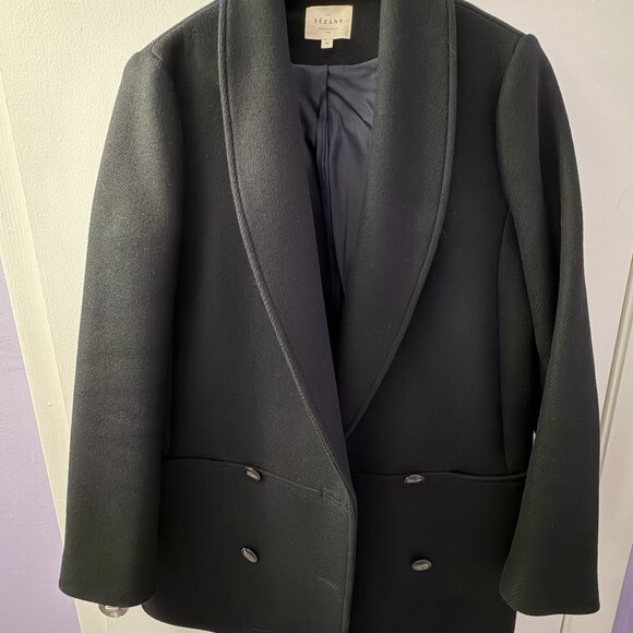 Sezane James Coat Noir (Black) - Size 40 (US 8) - Picture 6 of 6